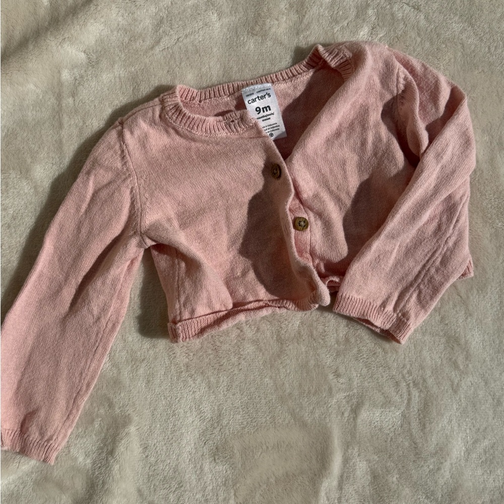 Carter's Soft Pink Baby Sweater